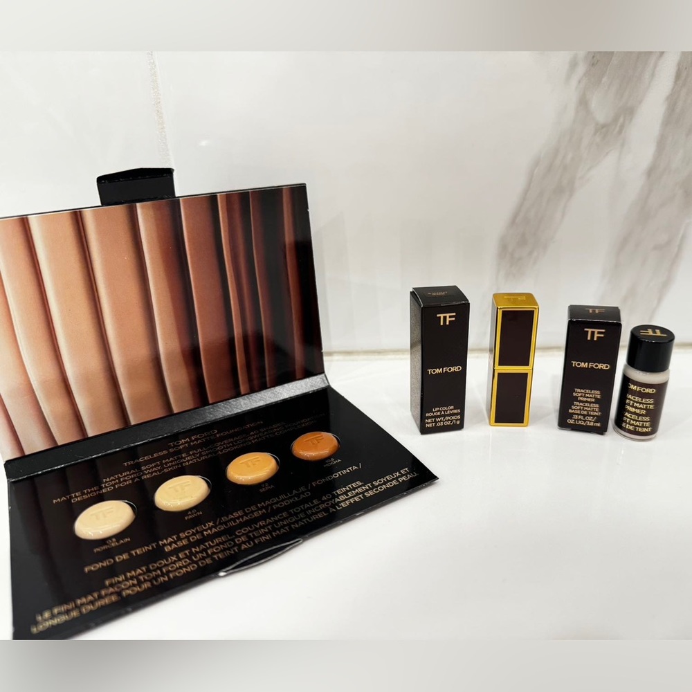 NEW TOM FORD Foundation+Lip Stick+Primer Bundle